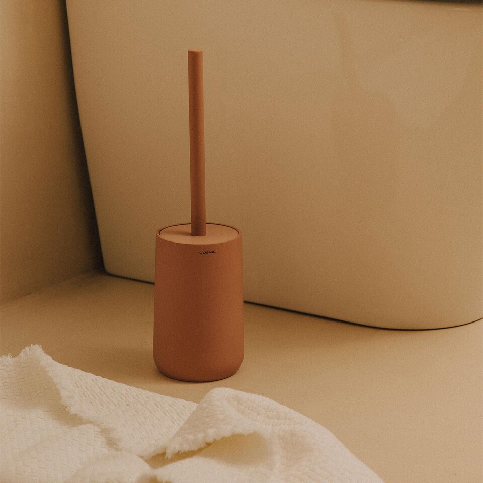 image 1 of COSMIC Toilet Brush Free-standing Polyresin Soft Touch Volcano Saona Collection