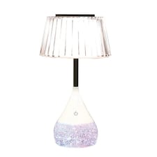 Aromatize LED Colour Changing Pleated Shade Glitter Lamp | Multi