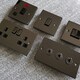 image 2 of SE HOME Black Nickel 2 Gang 13A DP Ingot 2 USB Twin Double Switched Plug Socket Black | Nickel