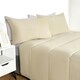 image 6 of OHS Coverless Reversible 10.5 Tog Duvet And Pillowcase Bedding Set, King - Sage/Natural Multi | Sage Green and Natural | King