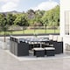image 2 of Outsunny 11pc Patio Furniture Rattan Dining Set Garden Wicker Table