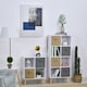image 3 of HOMCOM Freestanding 4 Cube Storage Cabinet Unit Bookcase w/ 2 Drawer