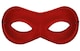 image 1 of Red Eye Mask on Elastic – Fancy Dress Accessory for Superheroes, Masquerade & Costume Parties | Red | One Size
