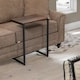 image 3 of Set Of 3 C-Shaped Nesting Tables Rustic Brown Brown