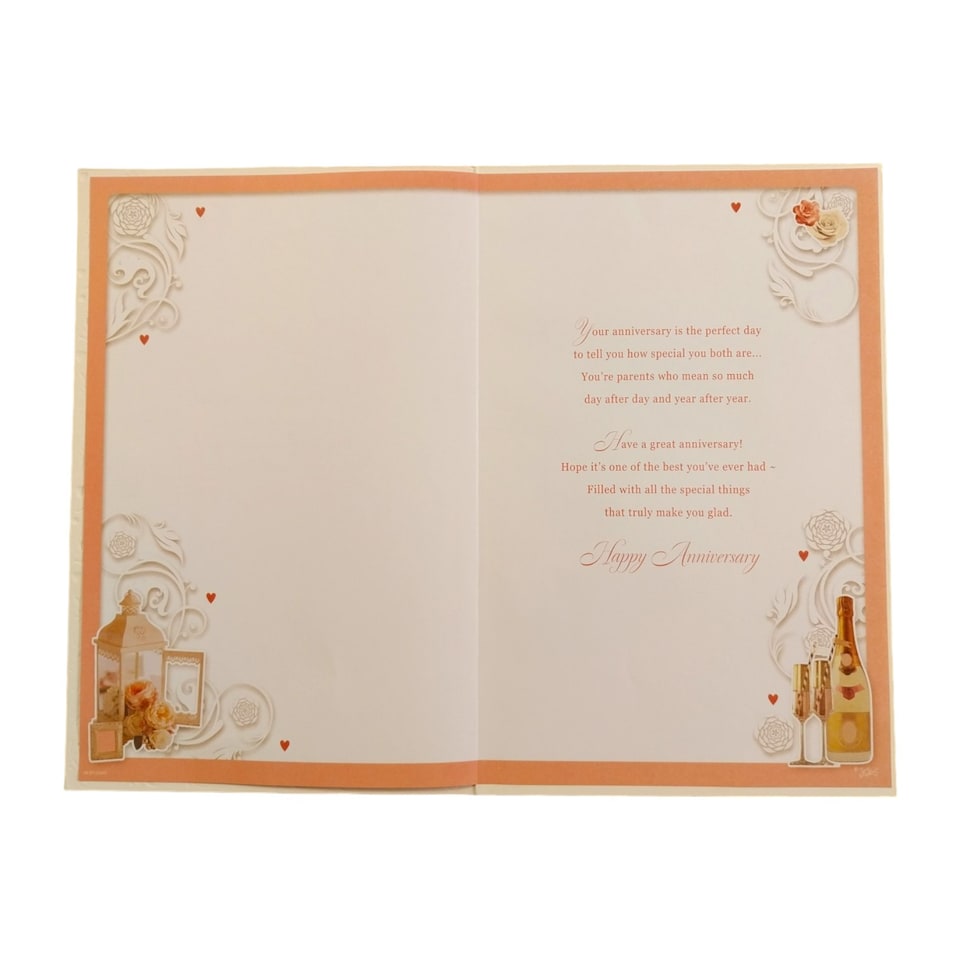 image 1 of Congratulations On Your Silver Anniversary Mum & Dad Opacity Card