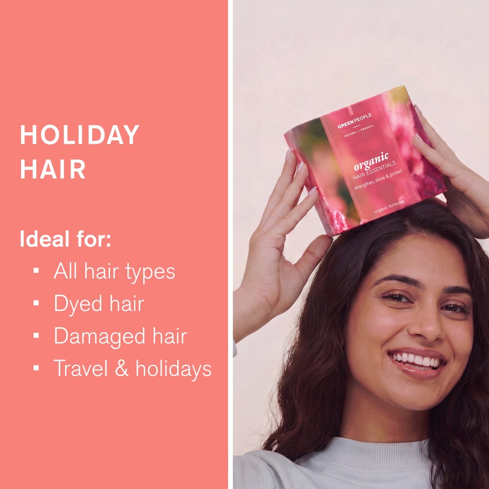 image 1 of Green People Organic Hair Essentials Set - For Shine & Volume - Silicone & SLS Free - Vegan, Organic & Cruelty Free