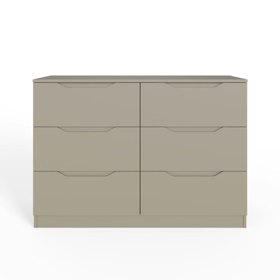 image 1 of Luno 6 Drawer Chest Of Drawers - Putty