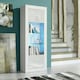 image 2 of Tall Cabinet 170cm White Gloss Doors White Matt Body Free LED Light | White