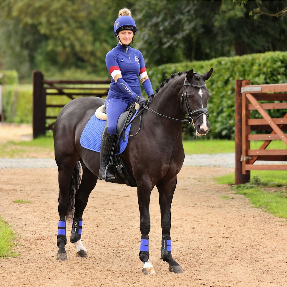 image 1 of Shires Aubrion Team Hat Silk Red | Colour: Red
Size: One Size
