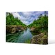 image 1 of River in mountain forest landscape (Canvas Print)