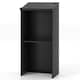 image 10 of COSTWAY Podium Stand Hostess Stand for Speakers with Storage Shelf Black