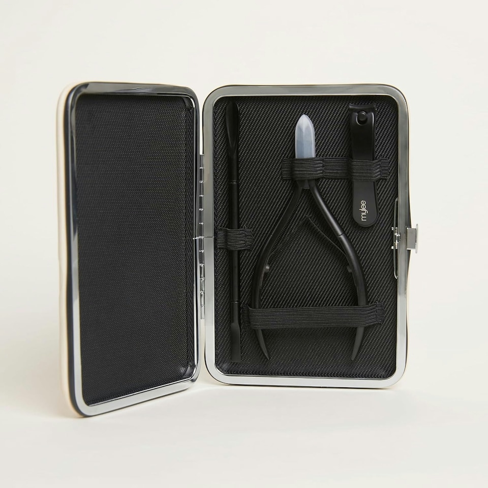 image 1 of Mylee Manicare Kit - Manicure Tools Set - Includes Cuticle Nippers, Small Nail Clipper & Dual-Ended Cuticle Pusher