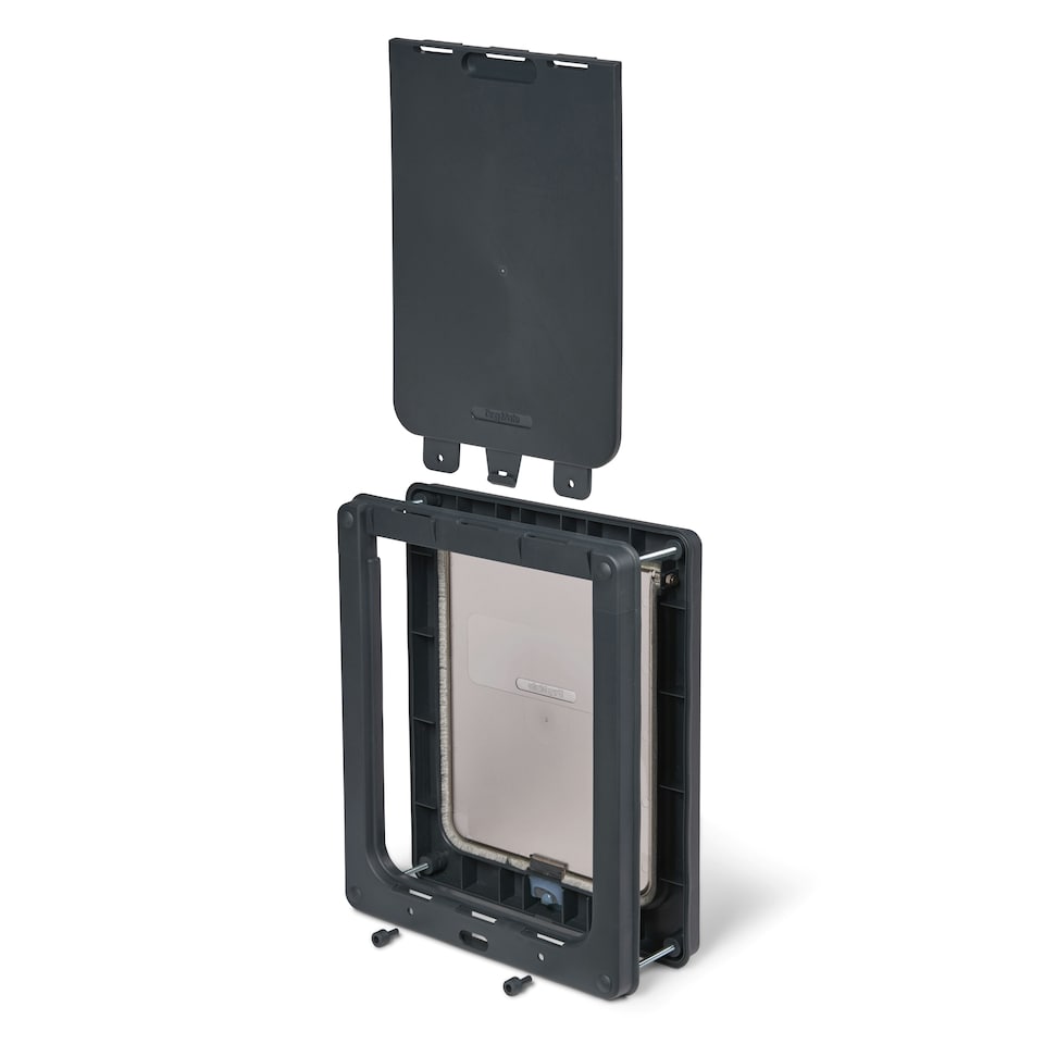 image 1 of Dog Mate Medium Dog Door – Grey (215G)