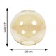 image 6 of ValueLights Bellamy Easy Fit Amber Glass Globe Lampshade Ceiling Light Shade