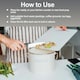 image 6 of Apollo 3L Cream Metal Kitchen Compost Caddy with Lid and Activated Charcoal Filter Countertop Food Waste Bin Odor Control Handle