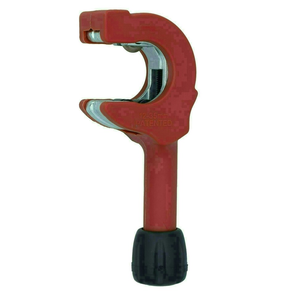 image 1 of Adjustable Ratchet Action Copper Inox Tube Pipe Cutter One Handed 12 - 35mm