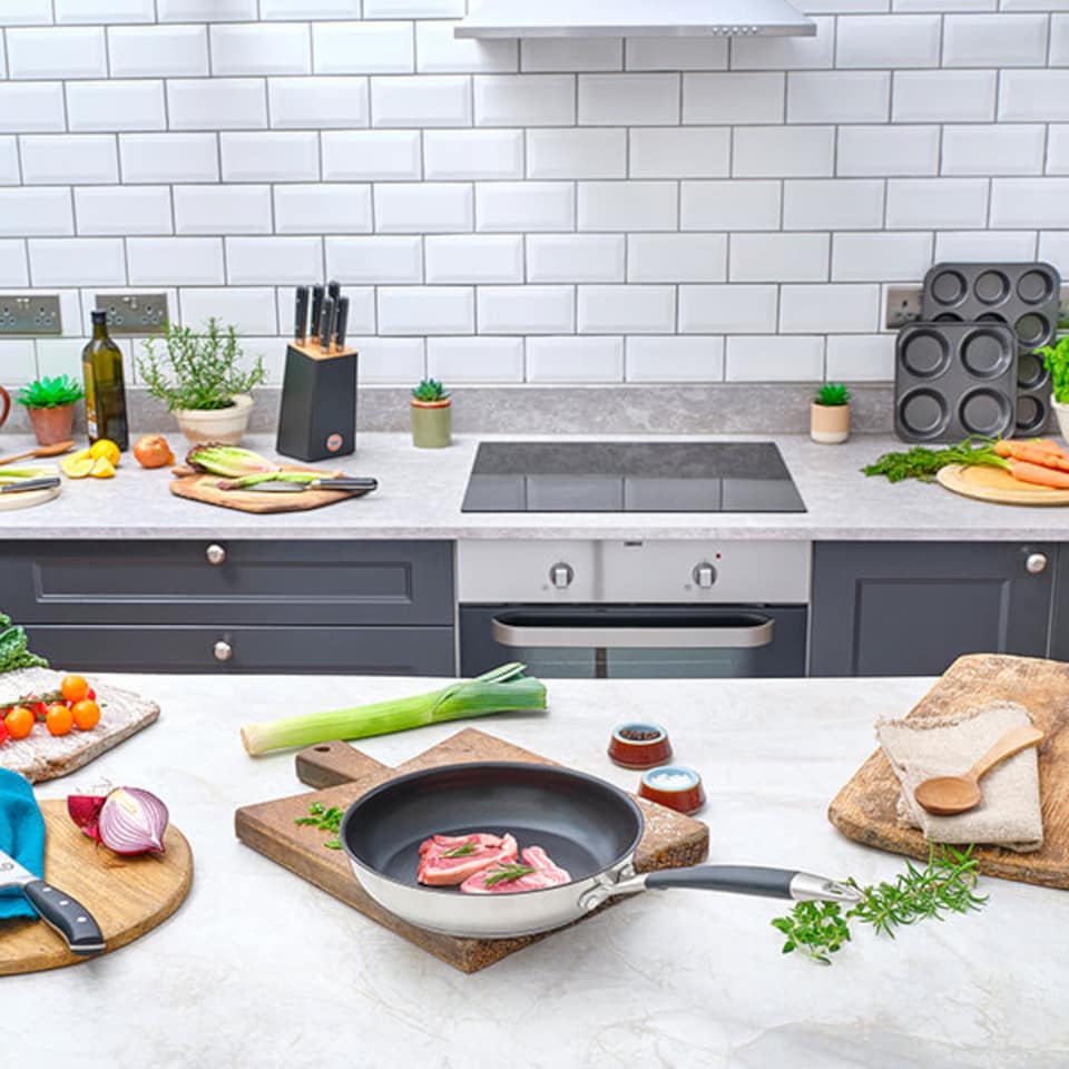 image 1 of Stoven Soft Touch Induction 24cm Non-Stick Frying Pan