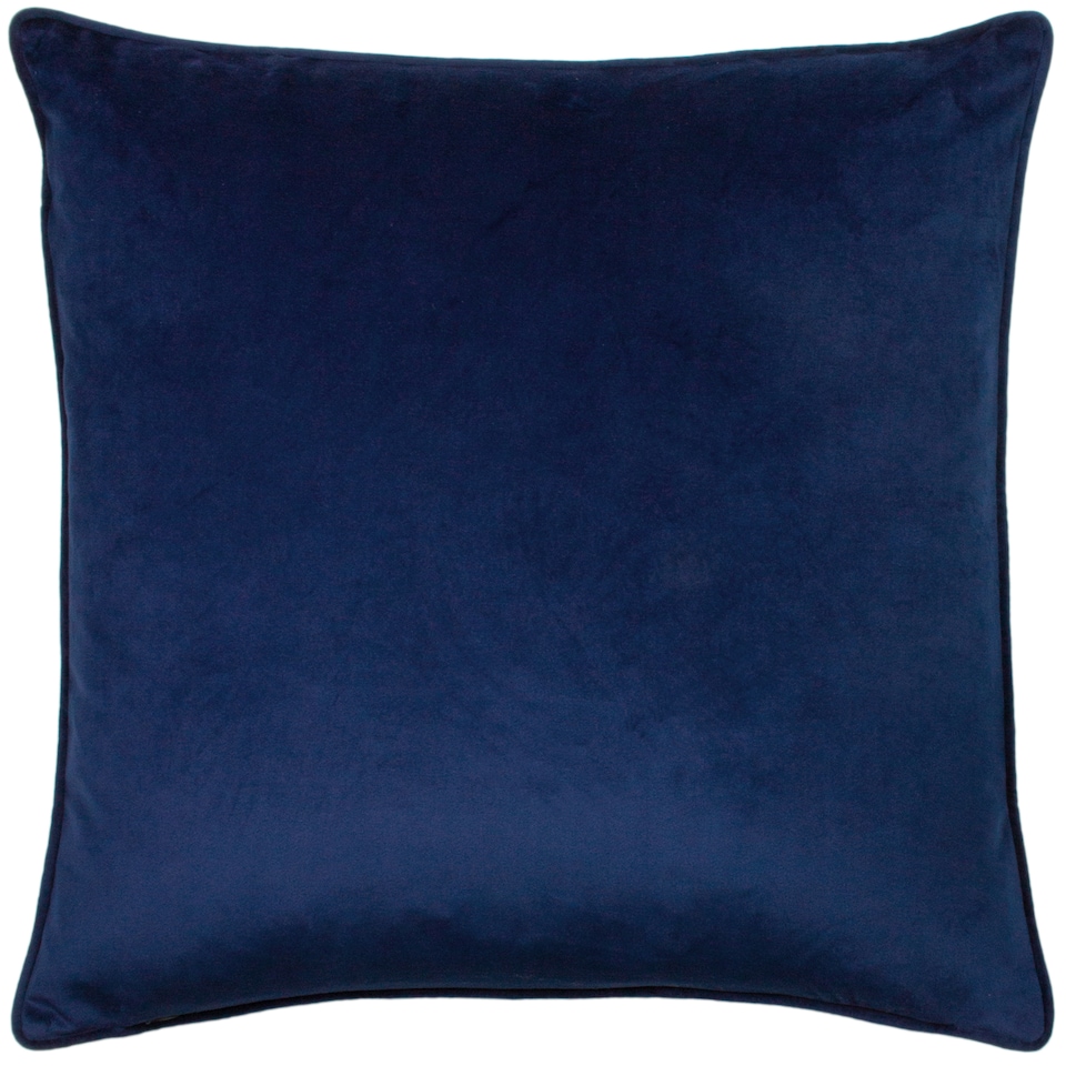 image 1 of Paoletti Hortus Embroidered Bee Cushion, Navy, 50 x 50cm