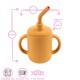 image 3 of Tiny Dining Baby Silicone Training Cup - 170ml - Ochre Orange