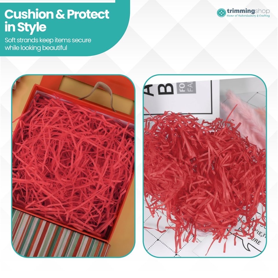 image 1 of Shredded Tissue Paper, Decorative Gift Packaging Hamper Filler - 100G