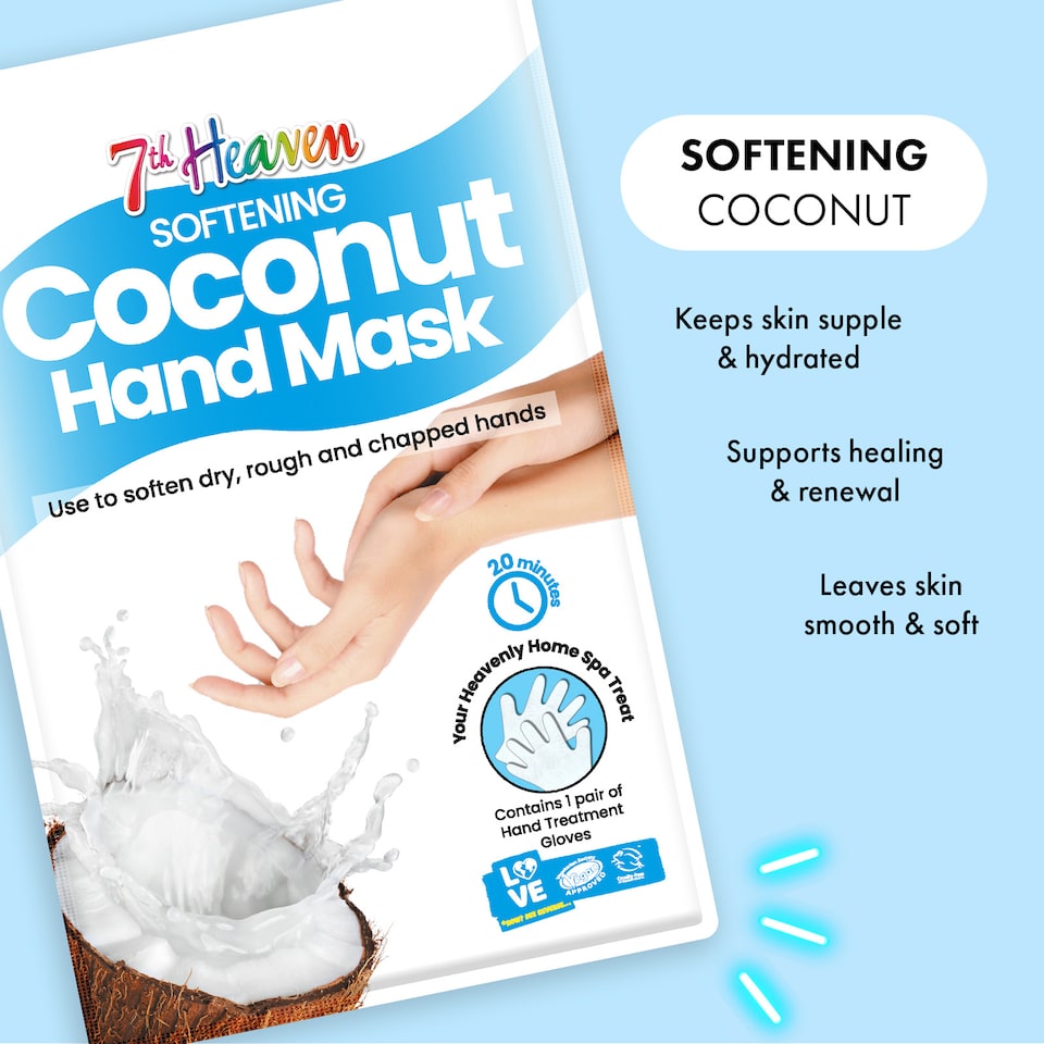 7th Heaven Coconut Hand Mask - Tesco Groceries