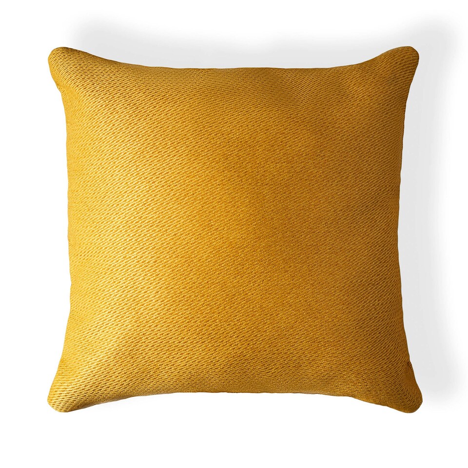 image 1 of BHS Snow Fleece Cushion, Yellow