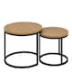 image 3 of Spiro Round Nest of Tables in Oak