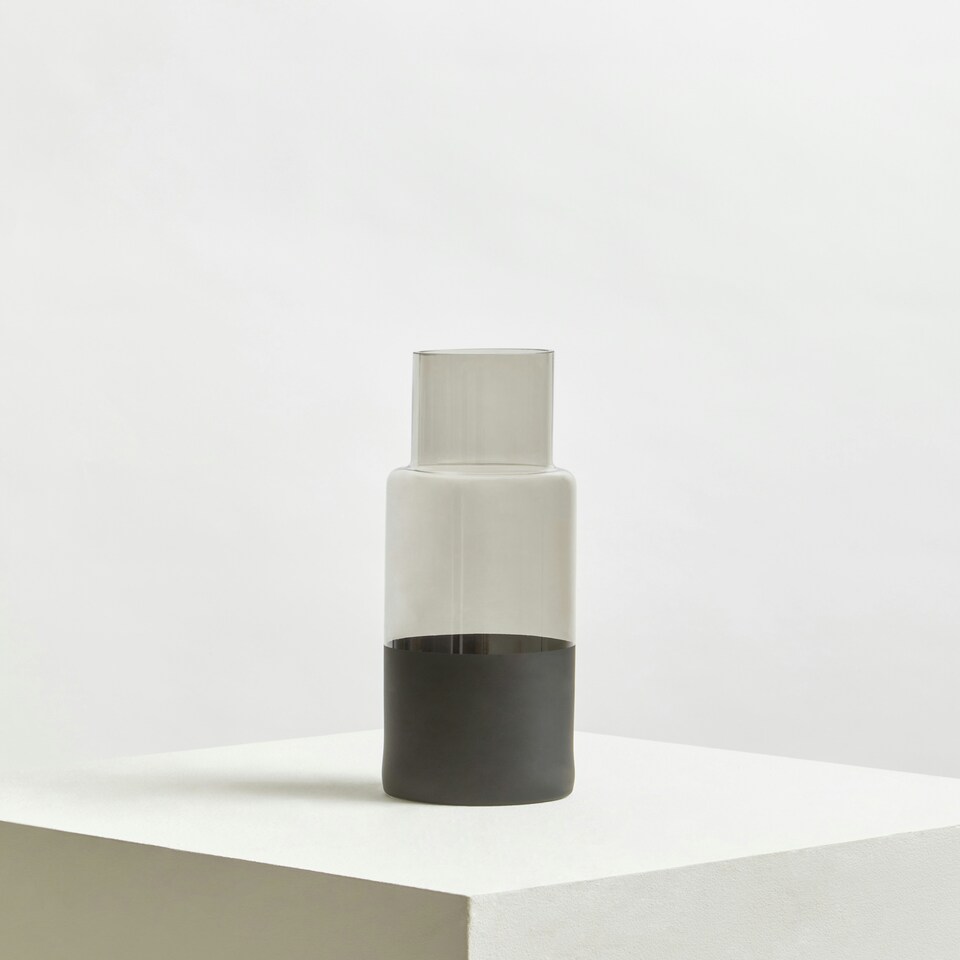 image 1 of Interiors by Premier Unique Bottle Vase, Elegant Glass Vase, Versatile Pottery Vase, Easy To Care Vase For Artificial Flowers Clear