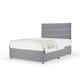 image 1 of Majestic 1000 Pocket Sprung Silver Plush Velvet Divan Set And Milan Headboard Super King