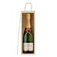 image 7 of Harbour Housewares Wooden Champagne Wine Box - Single Bottle - Natural