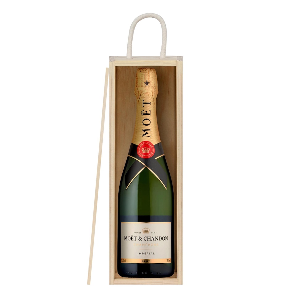 image 1 of Harbour Housewares Wooden Champagne Wine Box - Single Bottle - Natural