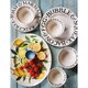 image 2 of Breakfast/Salad Plate: 1 x 22cm Emma Bridgewater Breakfast Plate Black Toast, Ceramic White
