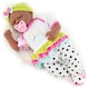 image 6 of BiBi Doll 20" Fay Ethnic Reborn Baby Doll Girl with Closed Eyes, Dummy & Bottle