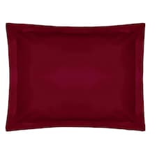 Belledorm Easycare Percale Oxford Pillowcase - Red - One Size