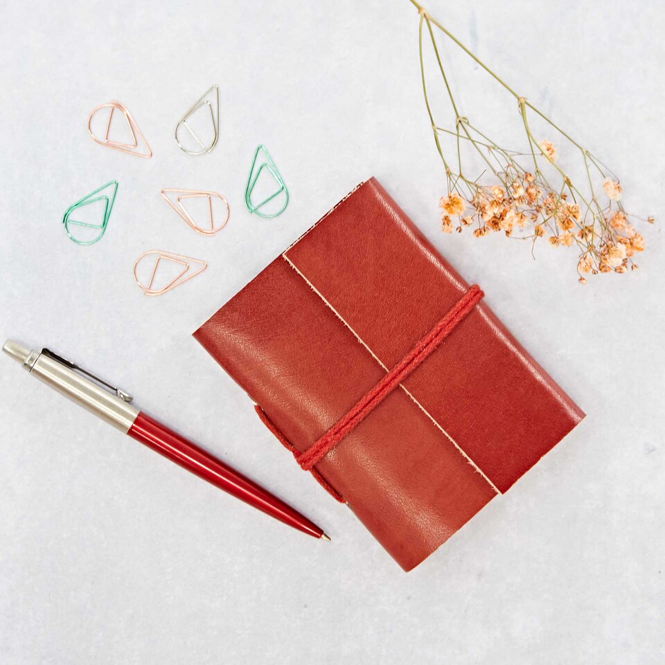 Mini Leather Pocket Notebook