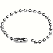 20cm Long Metal Ball Chain Extender for Label Tags - 100pcs