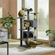 image 2 of Yaheetech 137cm Tall Cat Tree with Scratching Posts Dark Grey