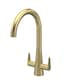 image 1 of Situla Kitchen Mono Mixer Tap Dual Lever Brushed Brass 398mm | Copper | Brushed Brass | 1