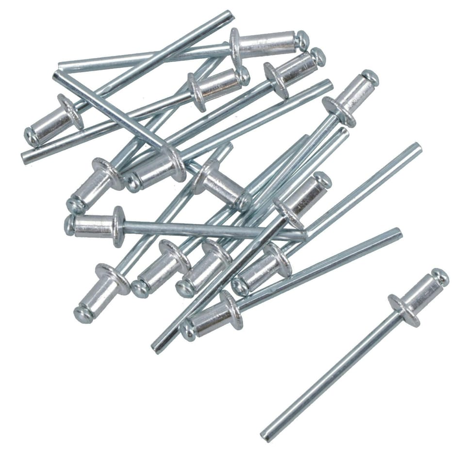 image 1 of Assorted Blind Pop Pot Rivets Set Fastener Fastening Metric 3.2 - 4.8mm 160pc