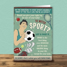 Sport Fanatics Birthday Card