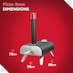 image 9 of George Foreman GFWPPO2BPC Pizza Oven Black 16" Wood Pellet with Paddle & Carry Bag