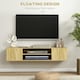 image 4 of HOMCOM Floating TV Unit for 60" TVs W/ Shelves and Cabinets