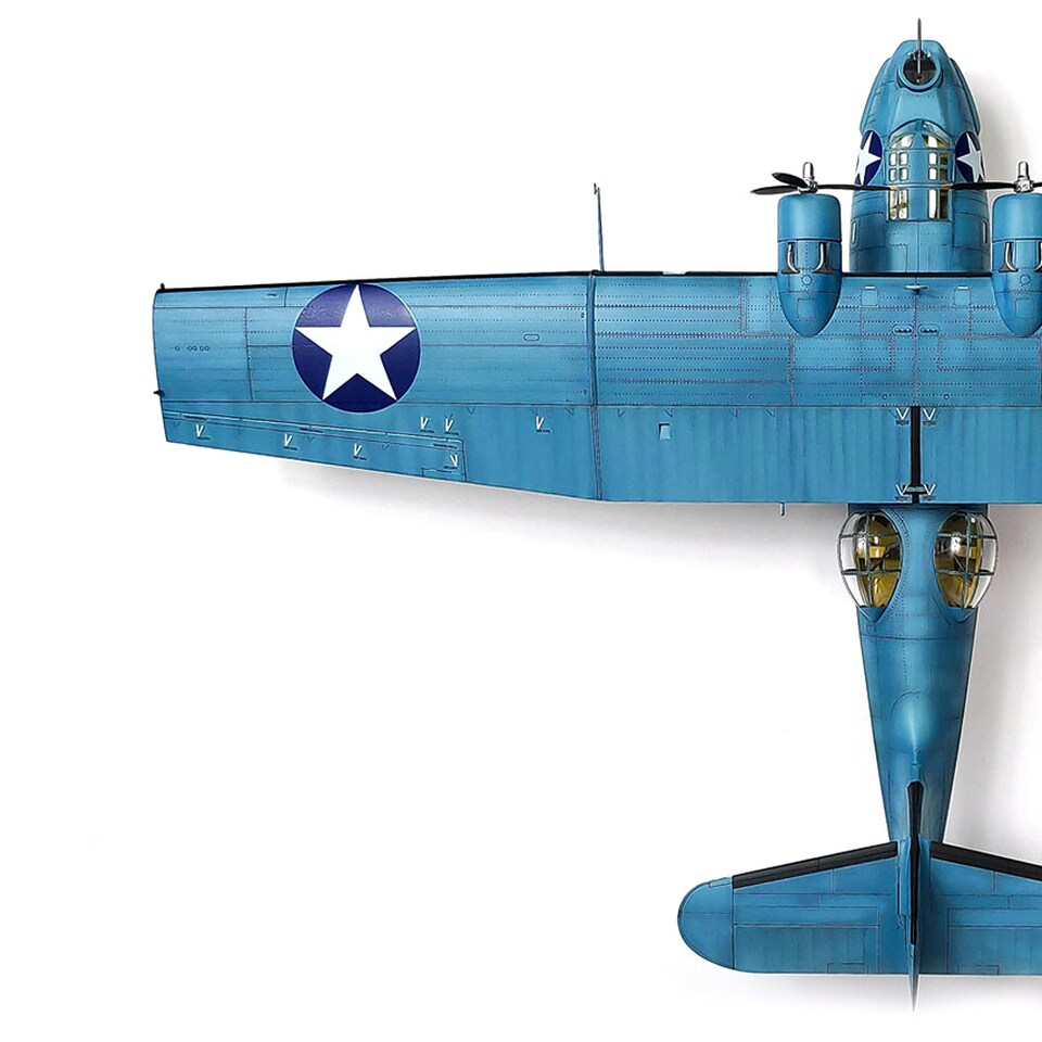 image 1 of Academy USN PBY-5A Battle of Midway Military Aircraft Model Kit Scale 1-72