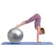 image 2 of Fitness Mad Anti-Burst Swiss Ball - Silver - 55cm