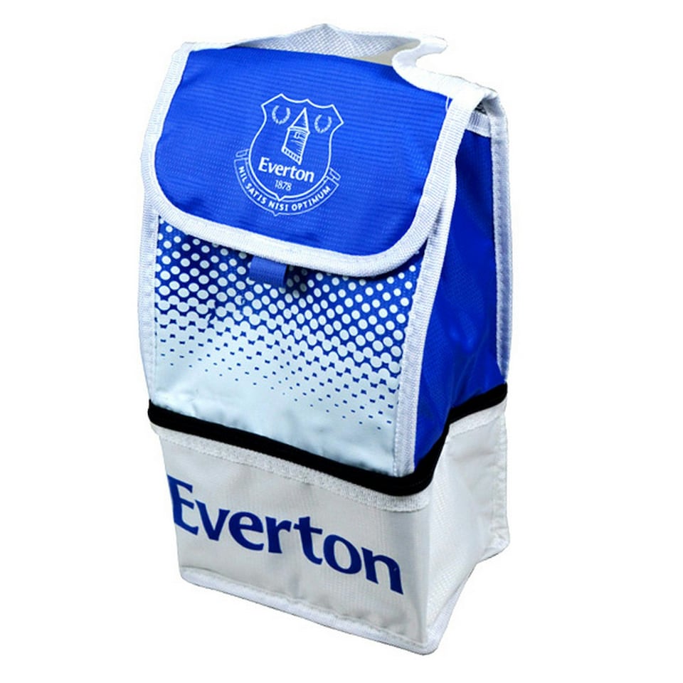 Everton FC Official Football Fade Crest Lunch Bag - White/Blue - One Size