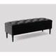 image 3 of Alyana 150cm Wide Tufted Rectangle Ottoman Storage Bench - Upholstery Velvet Shoe Bench with Turned Wooden Legs