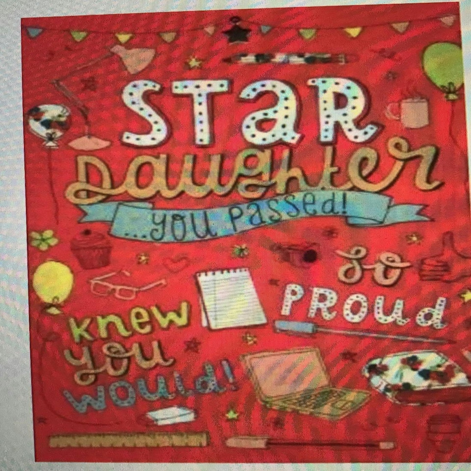 image 1 of Star Daughter You Passed, Back to School Card