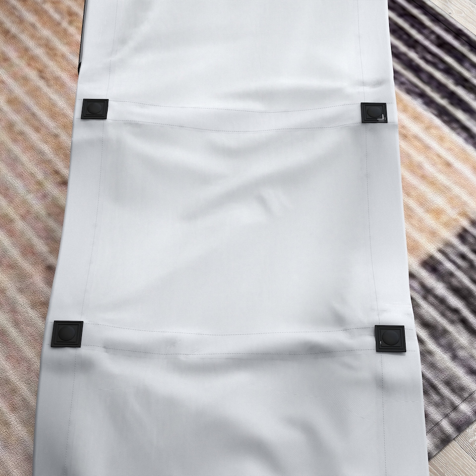 image 1 of Outsunny Camping Bed for Adults, Single Folding Camp Bed, Portable Camping Cot with Side Pocket, Headrest and Oxford Seat for Outdoor, Travel, Fishing, Light Grey