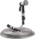 image 3 of Easy Hose Stainless Steel Garden Water Hosepipe Rust Proof & Tangle Free with Hand Held Spray Nozzle (75ft) | Silver