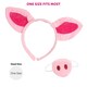 image 6 of Pig Fancy Dress Set – Headband with Ears, Nose & Tail Costume Kit N/A | One Size